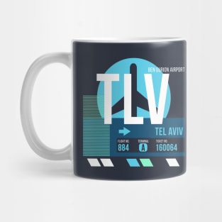 Tel Aviv (TLV) Airport // Sunset Baggage Tag Mug